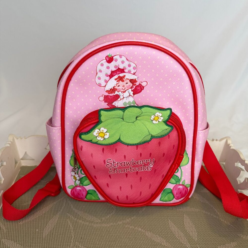 Loungefly Strawberry Shortcake Red Mini Backpack w/Flower Charm